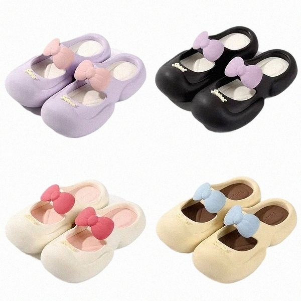 summer cartoon style slippers sandals shoes lavender white black pink brown yellow womens breathable foam rubber slides size 36-40 GAI Y0T7#