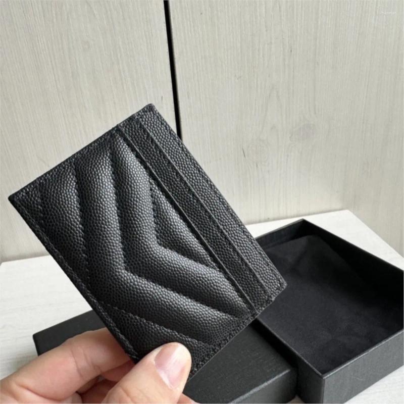 Card Holders For Women Holder Luxury Classical Genuine Credit Business Coin Purse Leather Cowhide Bag Trendy Case