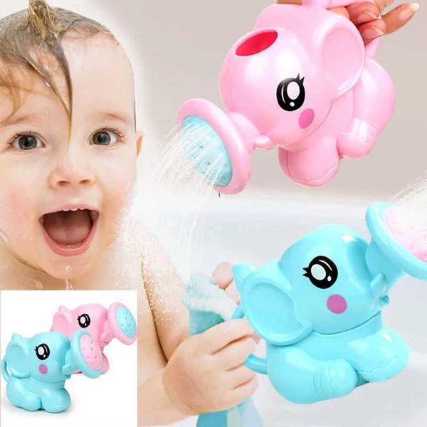 Baby cartoon elephant shower cup newborn child shower shampoo cup baby shower water spoon bath cup Y240813
