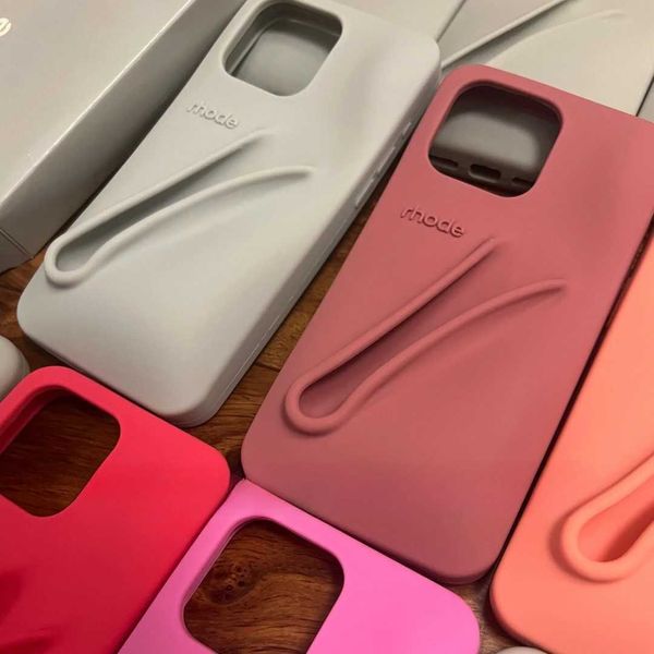 Rhode Soft Silicone Case For iPhone 15 14 13 11 Pro Max PIus Can Be Installed With Lipstick Back Cover No Come With Lipstick Y240815