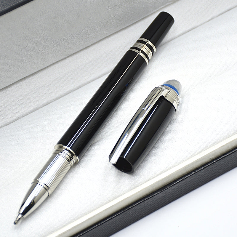 Supplies wholesale Special Edition Monte Star-Walk Blue Crystal Rollerball Ballpoint Pen Office School Writing Ink Fountain Pens Serial Number Busin