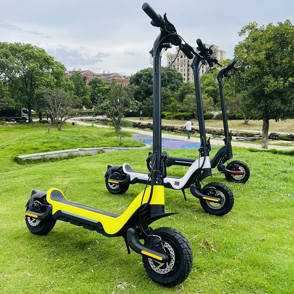 New Design Dual motor off-road 1200W Max Speed 50 km-h 48V 18Ah All Terrain Foldable Adult Electric Scooter