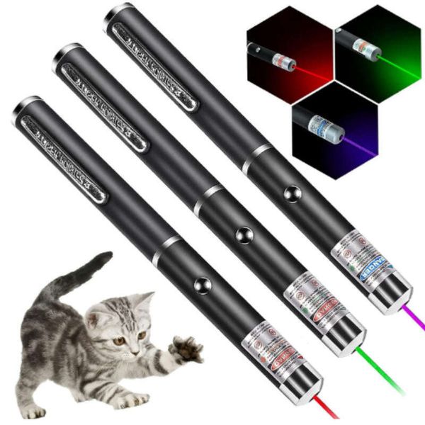 pen red Cat dog toy green blue purple laser teaching whip pointer pen