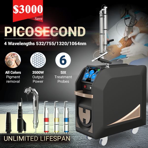 Pico Laser Beauty Equipment Professional Picosecond Machine Q Switched Nd Yag Laser Tattoo Removal Machine