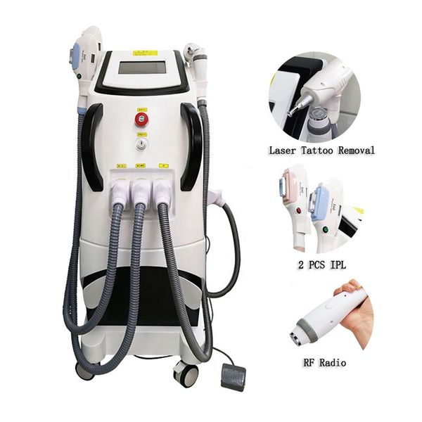 Multi-function beauty 4 in 1 elight ipl opt RF device ice cool electric hair removal yag laser tatoo remover machine for women and men