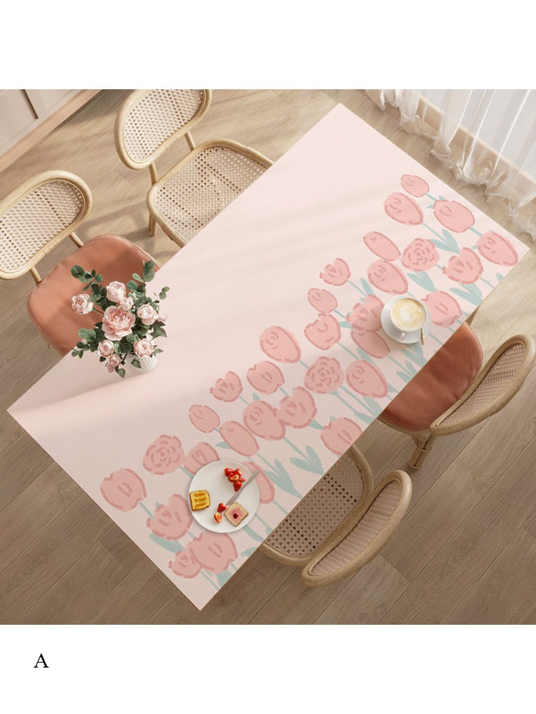 Premium Leather Table Mat Oil-proof and Waterproof Leave-in Household Easy To Take Care of Living Room Coffee Table Tablecloth RYY