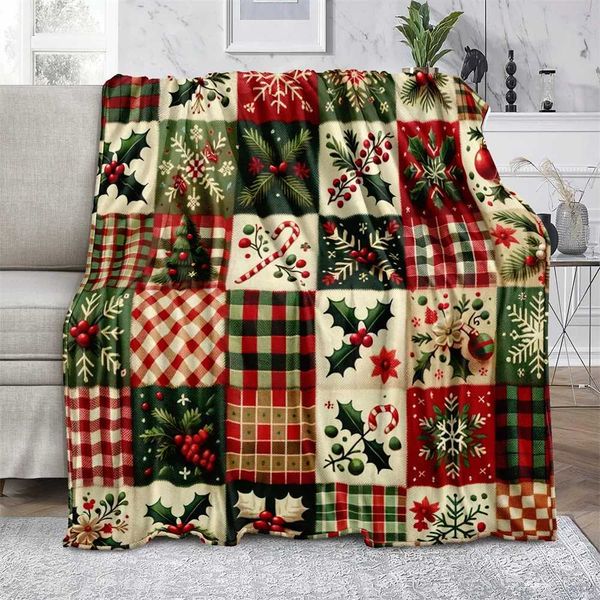 Plaid candies Microfiber Blanket Super Soft Throw Blankets For Bed Bedspread Sofa Decorative Camping Picnic Winter Warm BlanketXJ241210