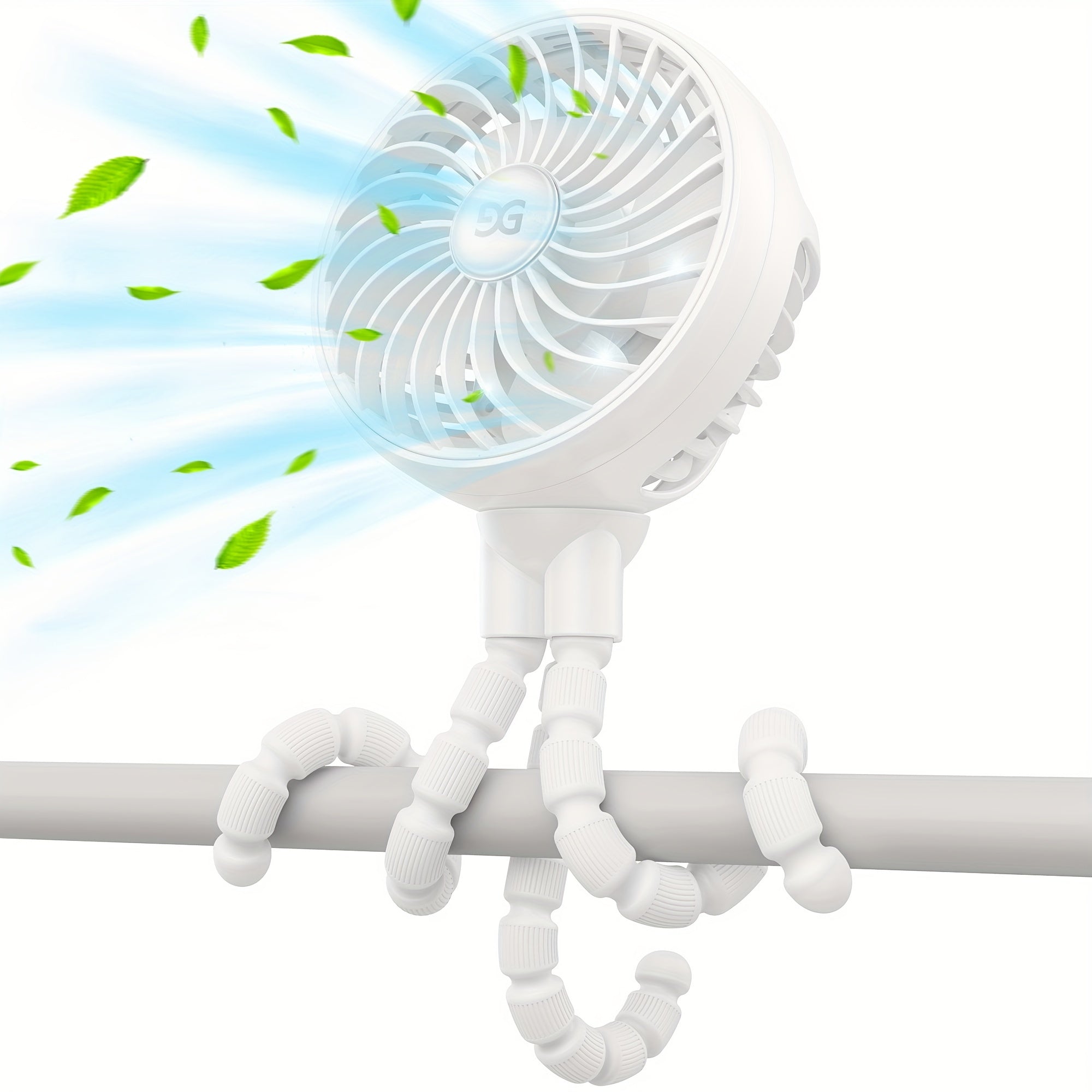 TEMU Gusgu Portable , Battery-powered Clip , Rechargeable 360° Rotatable Flexible Handheld Desktop, Desk Fan, Travel Fan, , Fan, Sturdy Construction,