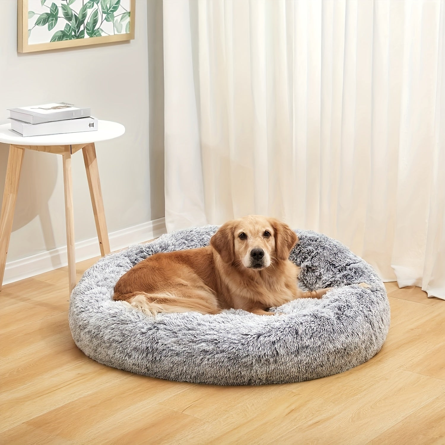 TEMU Extra Large Plush Dog Bed For Big Dogs - Warm, Comfortable With Non-slip Bottom, Ideal For Medium & Large Breeds - Gift, Kepeak