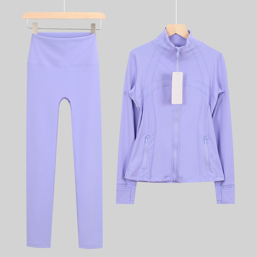 Yoga Coat Hot sale Yoga Jacket Women set Define Workout Sport Coat Fitness Sports Quick Dry Activewear Top Solid Zip Up Sweatshirt US size S-XXXL 01