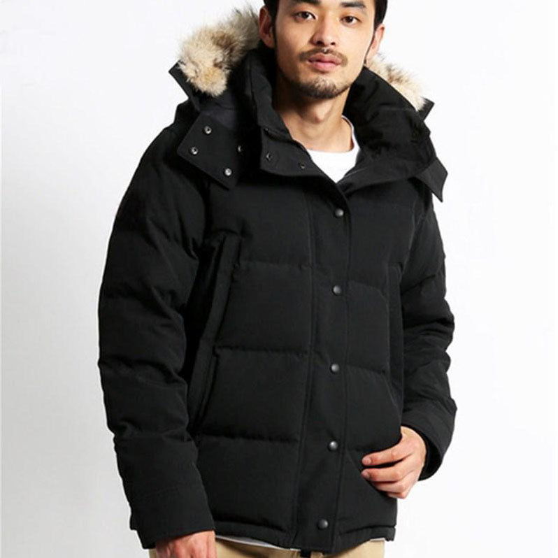 Winter Fourrure Gosse Downs Parka Homme Jassen Chaquetas Outerwear Big Fur Hooded Manteau Down Jacket Coat Hiver Doudoune Coat