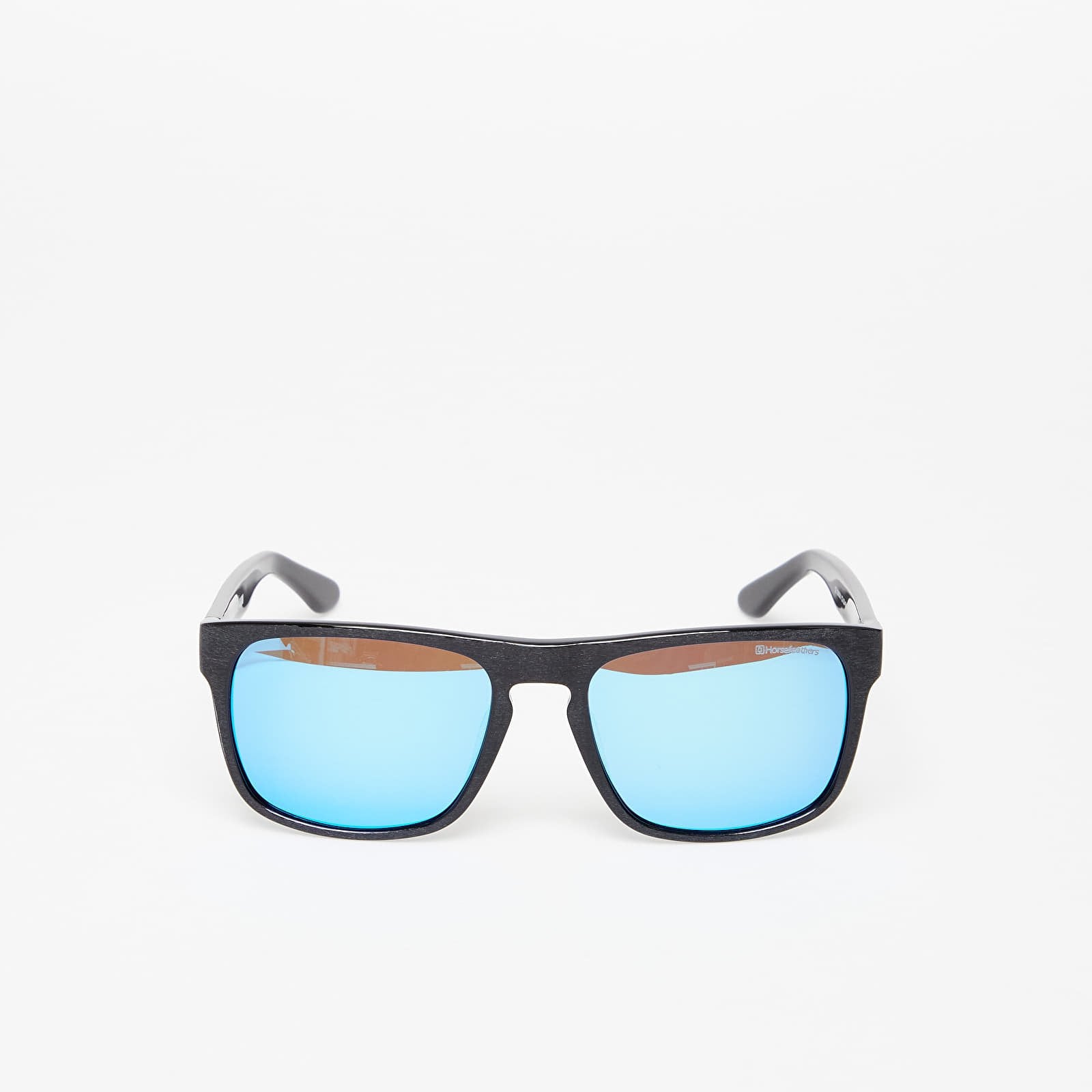 Solbriller Horsefeathers Keaton Sunglasses Brushed Black-Mirror Blue Universal