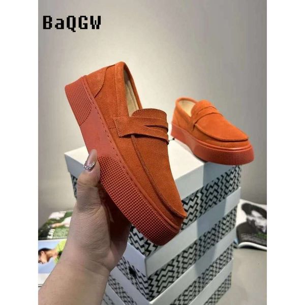 Designer Slip Slip Slip On Man 2024 New Casual Sneakers Platform Plataforma Masculino Sapatos Men Lazy Shoes