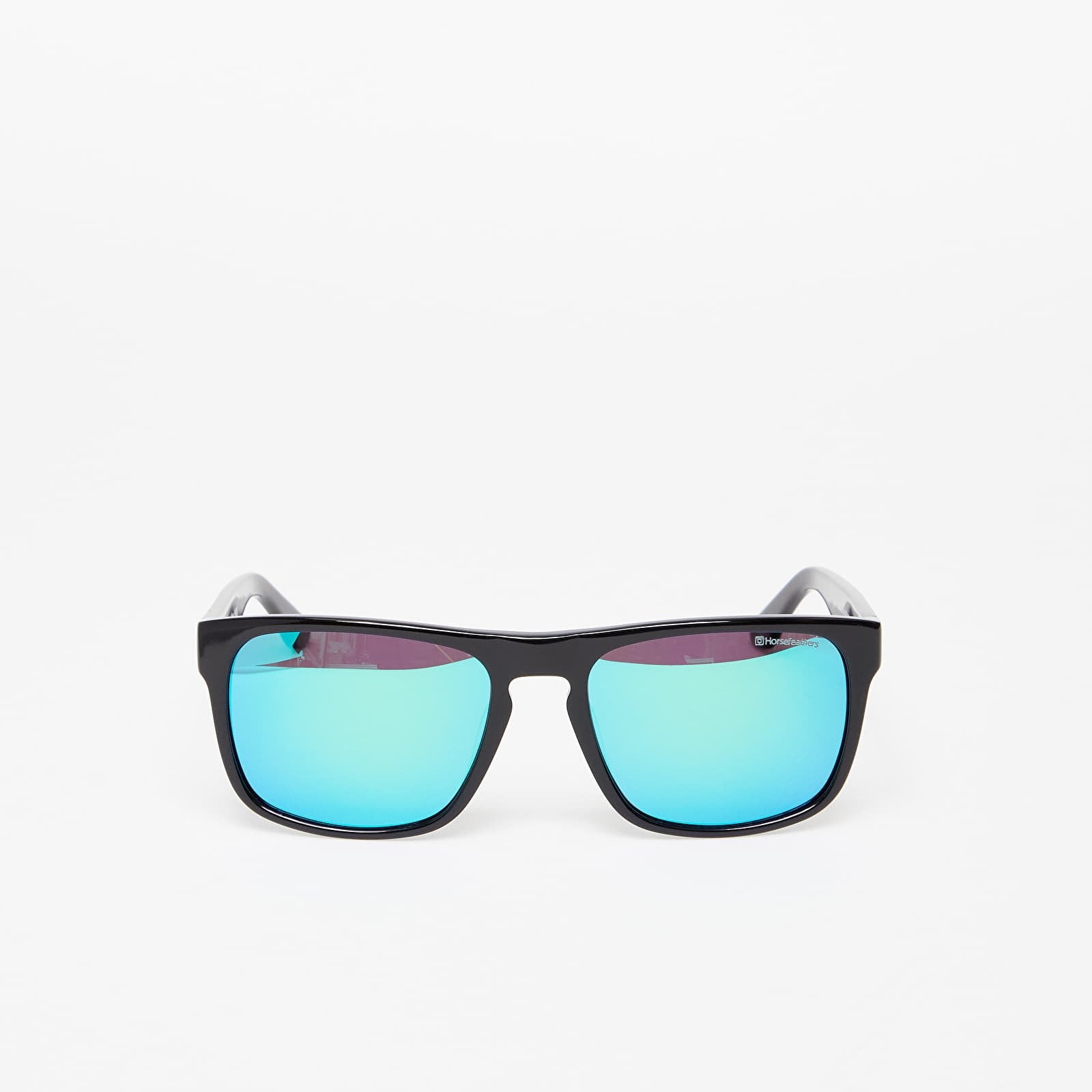 Solbriller Horsefeathers Keaton Sunglasses Gloss Black-Mirror Green Universal