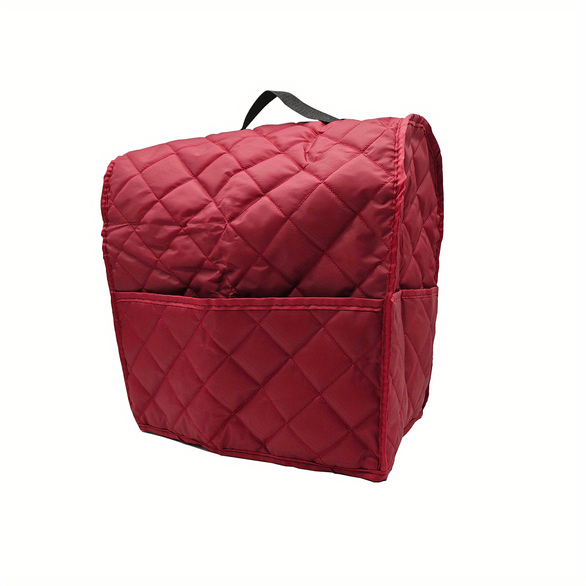 TEMU 1pc Stand Mixer Dust Cover With Side Storage Bag - Quilted Polyester, Durable & Reusable, Perfect For Kitchen Appliances, Kitchen Appliance