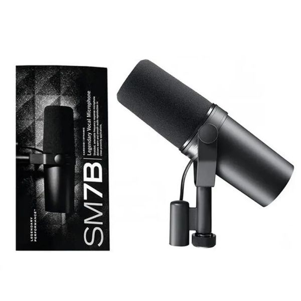 Top Quality SM7B Professional Cardioid Dynamic Microphone Studio Selectable Frequency Response Mic for Game TV Live Vocal LL