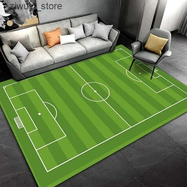 Carpets Basketball football patterned carpet bedroom living room childrens game floor mat home decoration anti slip floor mat carpet L240910