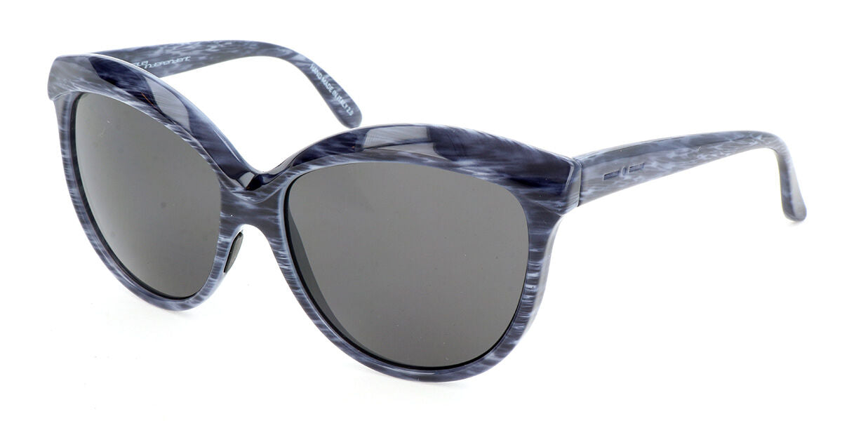 Italia Independent I-I 0092 BRUSH GLOSSY BH2.009 Women’s Sunglasses Blue Size 58