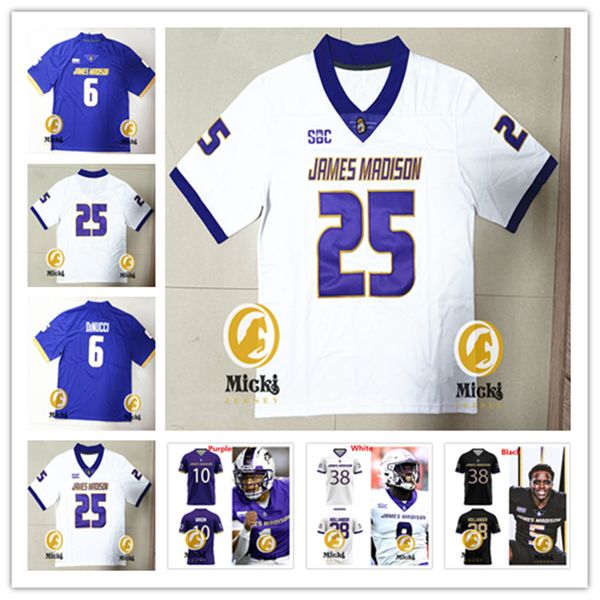 Antoine Booth James Madison Football Jersey 15 Kyi Wright 9 Omarion Dollison 17 Taylor Thompson 19 Taji Hudson 9 Lloyd Summerall James Madis
