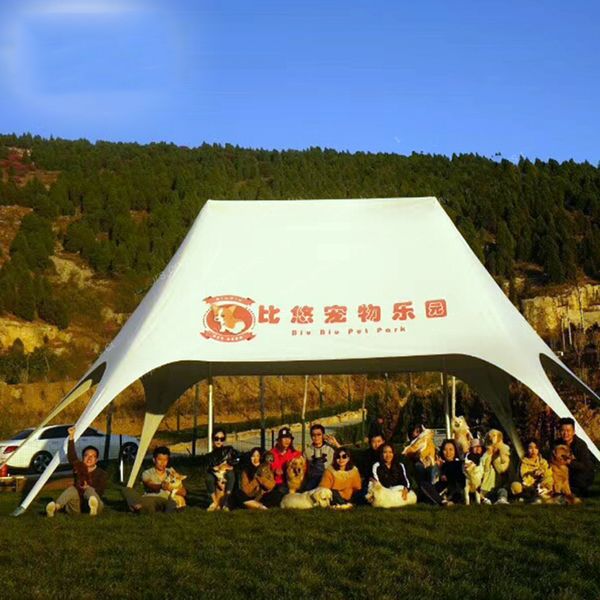 Star Canopy Tent Popular Dia. 10m Kids Party Event Tent Quick Stand Sun Shade Tent in Guangzhou