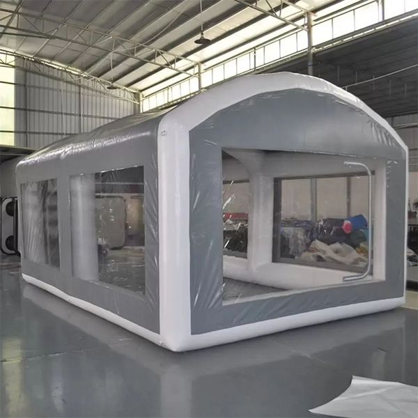 6x3x3mH (20x10x10ft) Airtight Outdoor Inflatable car tent Closed air tent Mobile Truck Painting Working Room car Care repair cleaning tent W