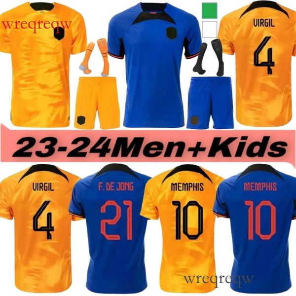 2023 2024 Netherlands MEMPHIS Soccer 22-23-24 Holland Club Jersey JONG VIRGIL DUMFRIES BERGVIJN Shirt KLAASSEN BLIND DE LIGT Men
