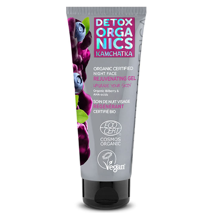 Zertifiziertes Bio-Gesichtsverjüngungsgel für die Nacht Natura Siberica Kamtschatka 75ml