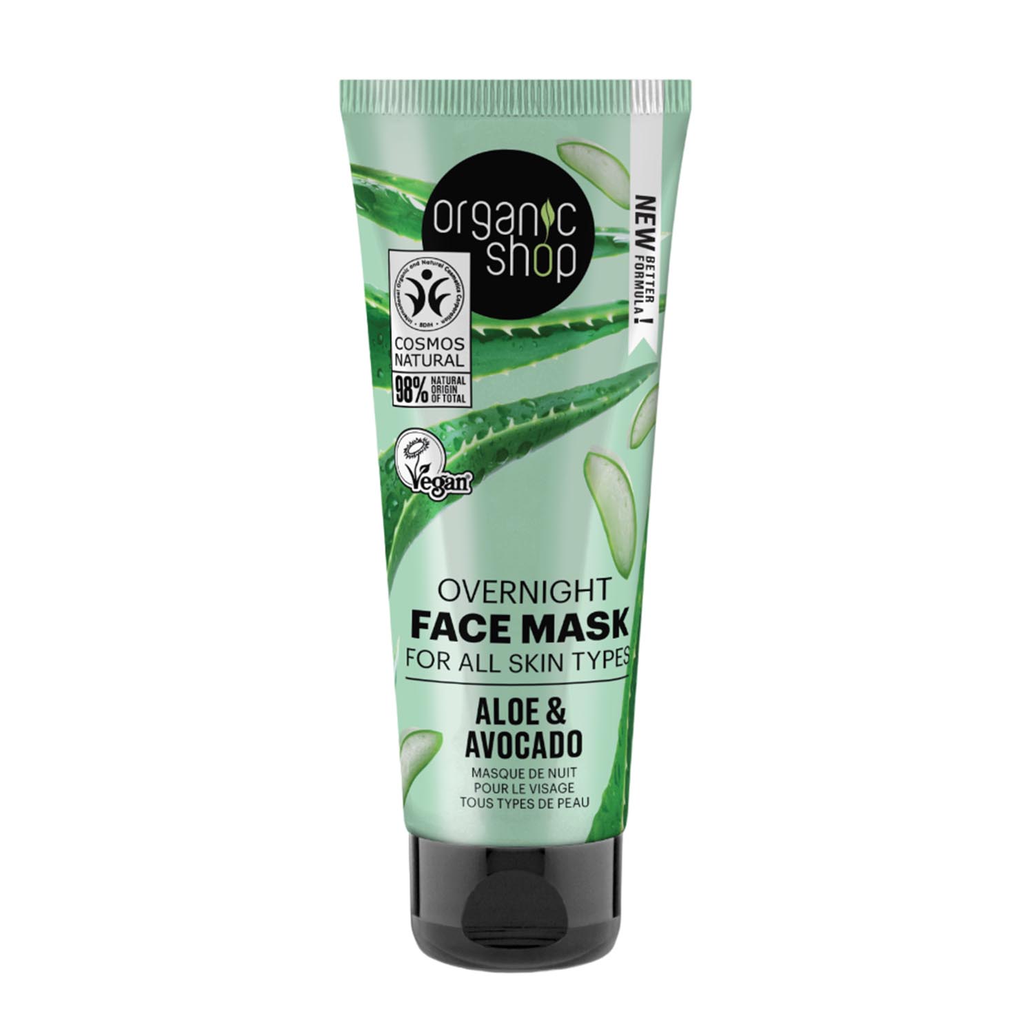 Organic Shop Aloe Overnight Face Mask 75ml