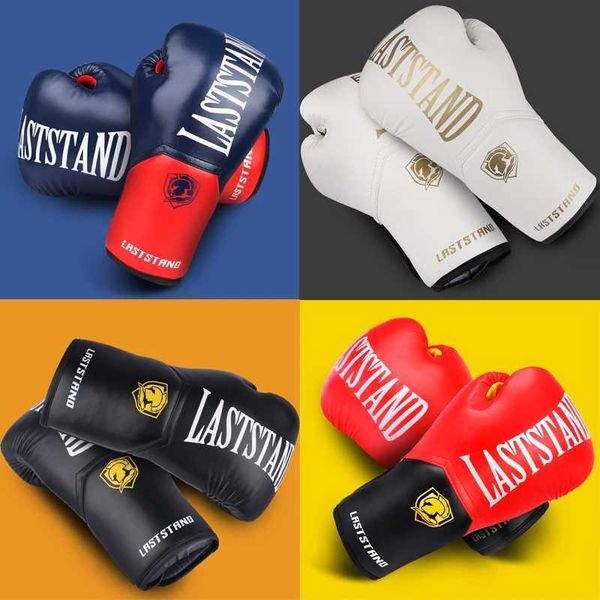 Protective Gear LASTSTAND 10 12 14oz MMA Boxing Gloves for Adult Professional Free Fighting Taekwondo Equipment Kickboxing Sandbag Equipment