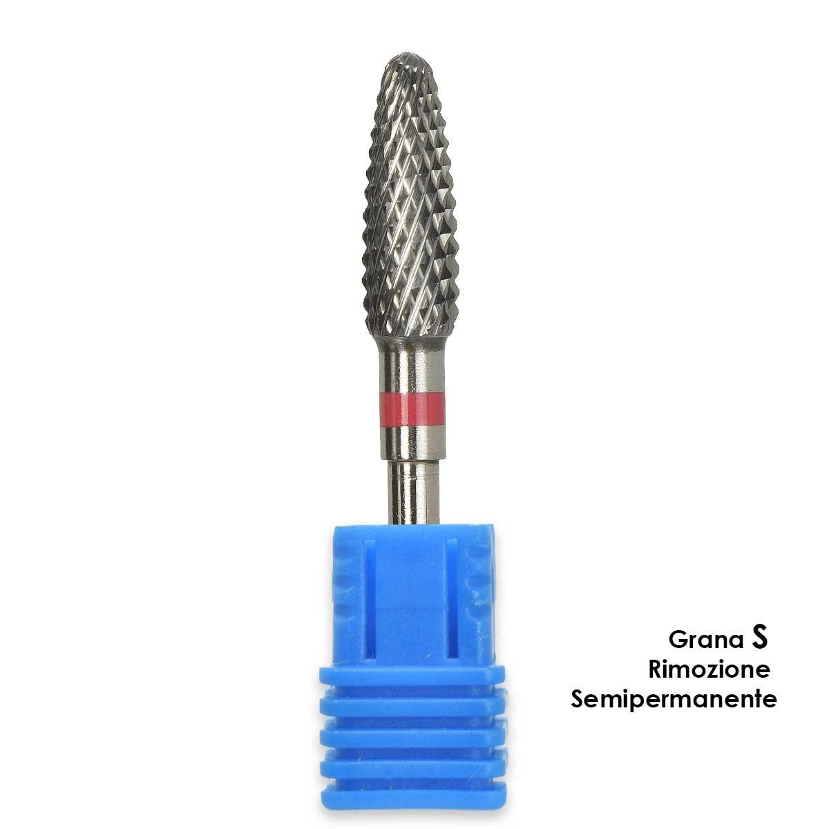 Melcap shark-shaped steel cutter tip, grain size S for semi-permanent removal