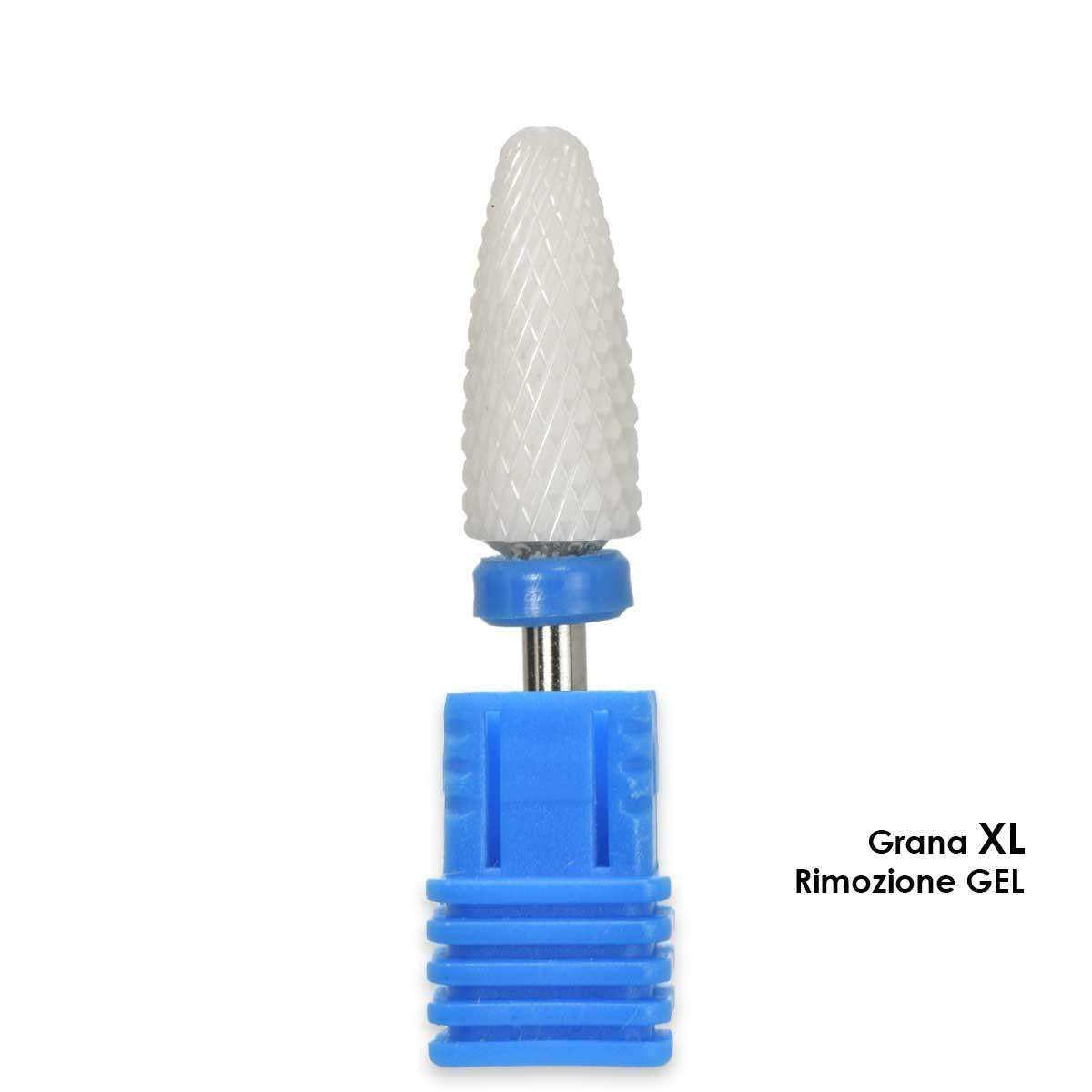 Melcap ceramic cutter tip shark shape xl grain for removing gel