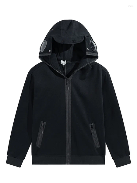 Moletons masculinos moletons masculinos moletons de outono óculos de sol Jaqueta de capuz casual Fashion Street High Street Loose Sports Spo
