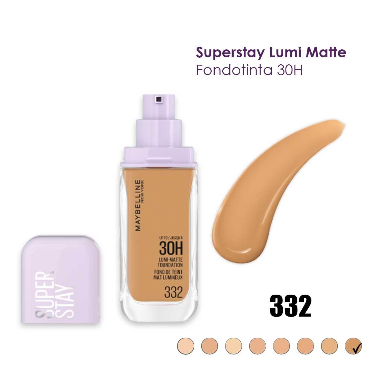 Maybelline superstay lumi matte 30 hours liquid foundation number 332