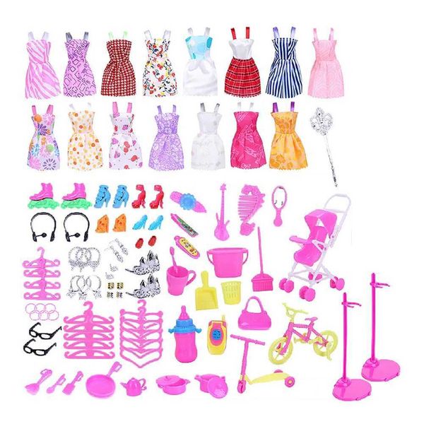 Baby Doll Fashion Clothing Handmade Clothes Children Dressing Game Accessories Y250116