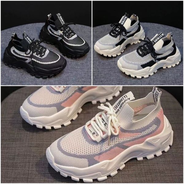 Designer de moda quente sapatos casuais Sports Sports confortáveis ao ar livre, Running Breathable Athleisure Trainers Shoes cinza