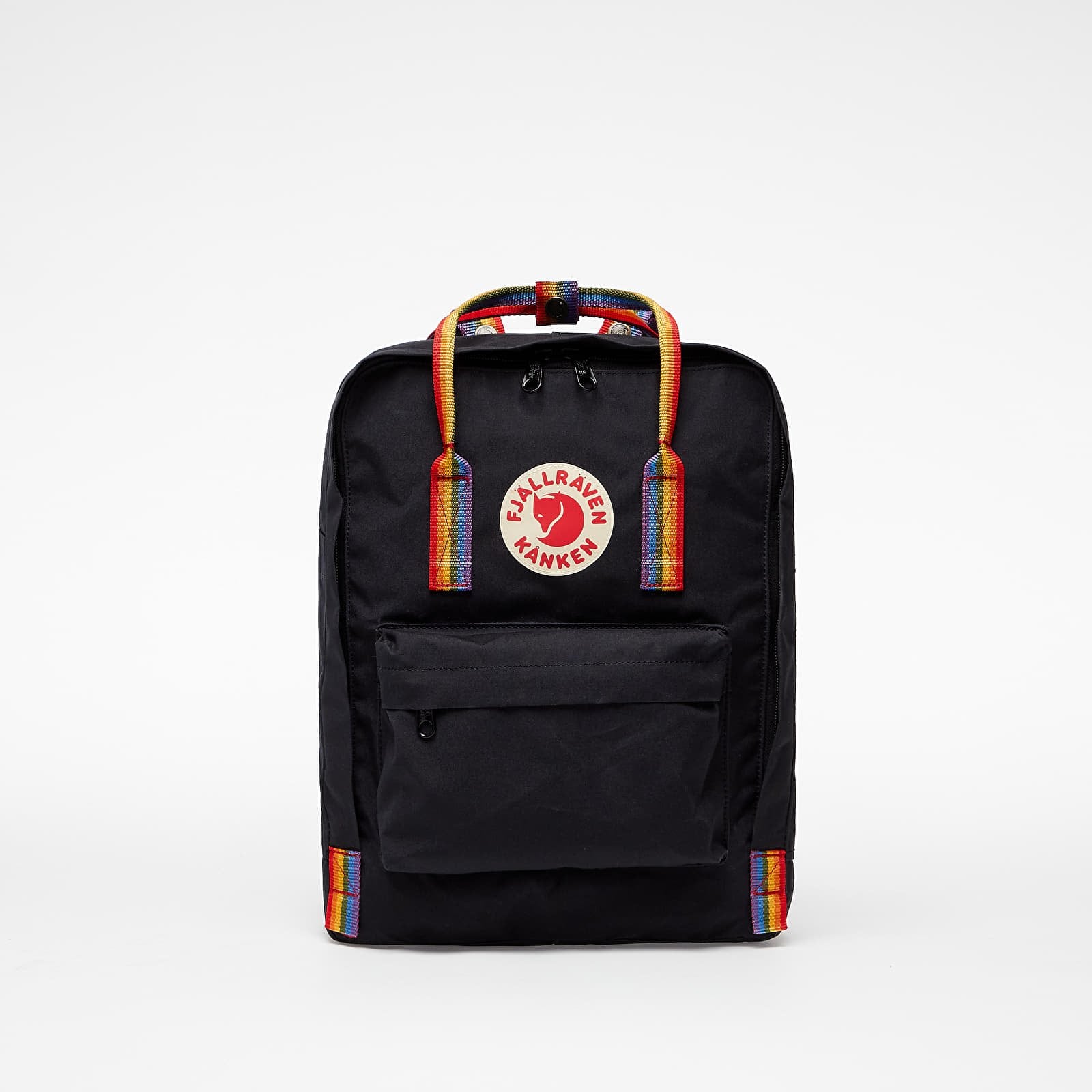 Reppu Fjällräven Kånken Rainbow Backpack Black- Rainbow Pattern 16 l