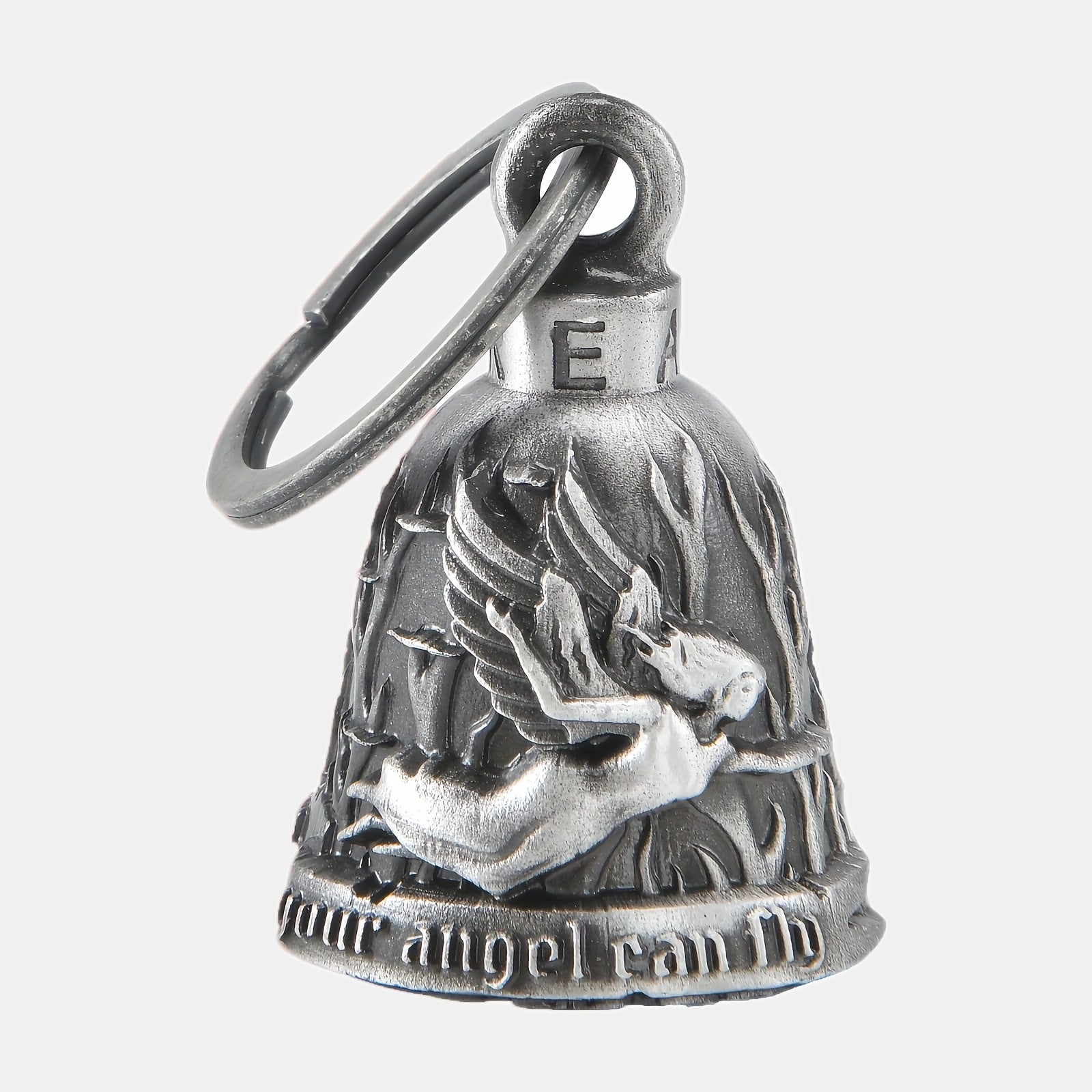 TEMU -, Never Ride Faster Than Your Can Fly Motorcycle Bell, Motorcycle Key Chain For Women Men W-hanger Bikers, Bell For , Good Luck Riding Bell