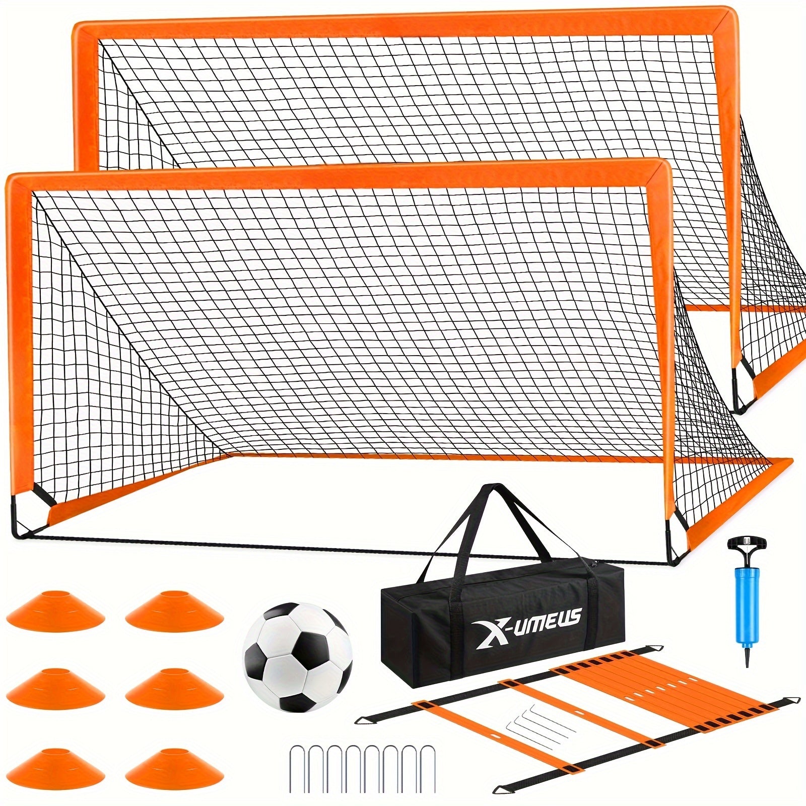 TEMU The 6*4 Set Includes 1 Black , A Football, A Pump, An Agility Ladder And Disc
