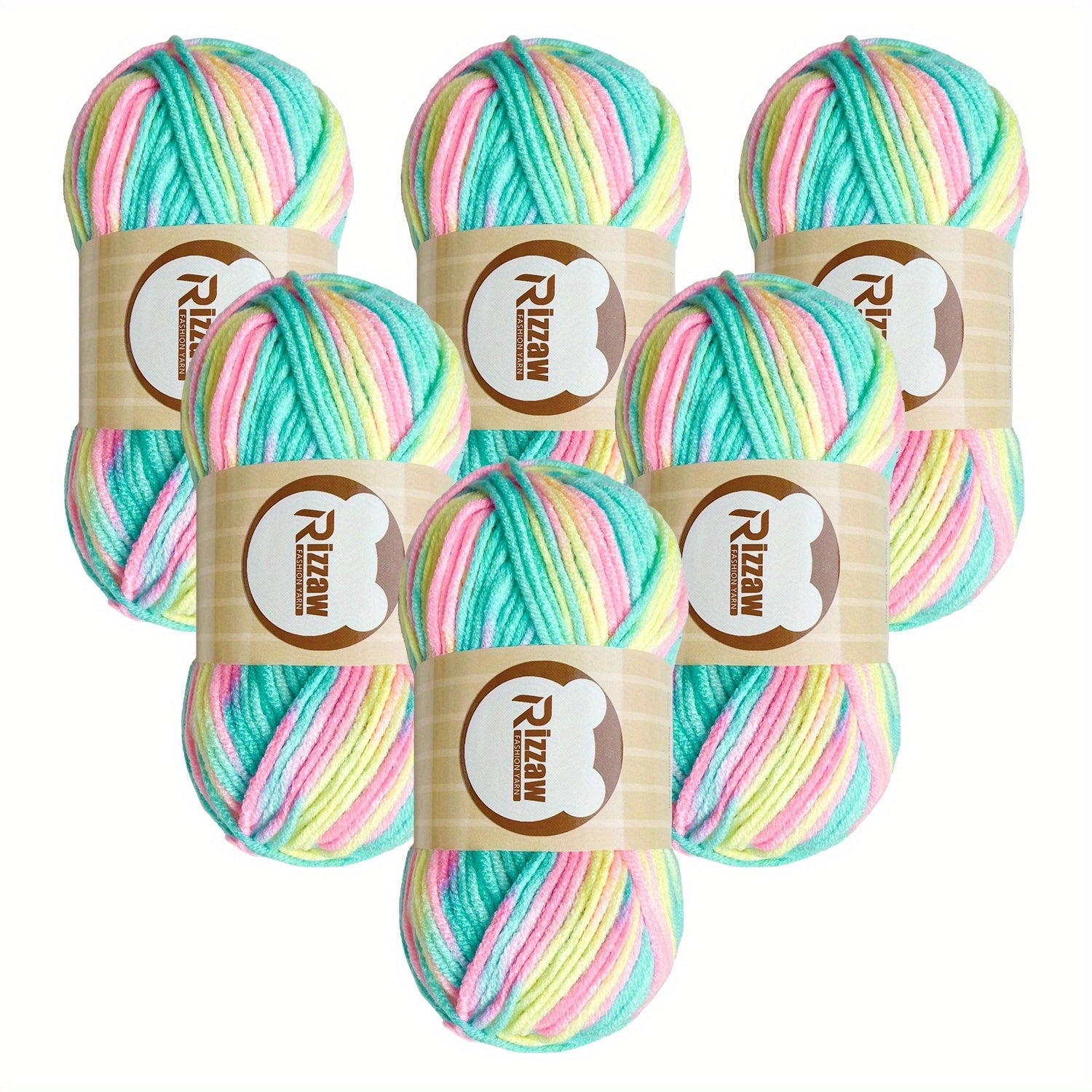 TEMU 6 Sets Of Color-changing Yarns Used For Diy Purse Making, Bags, Handbags, Clothes, Carpets, 100% Acrylic, Diy Wallet Making