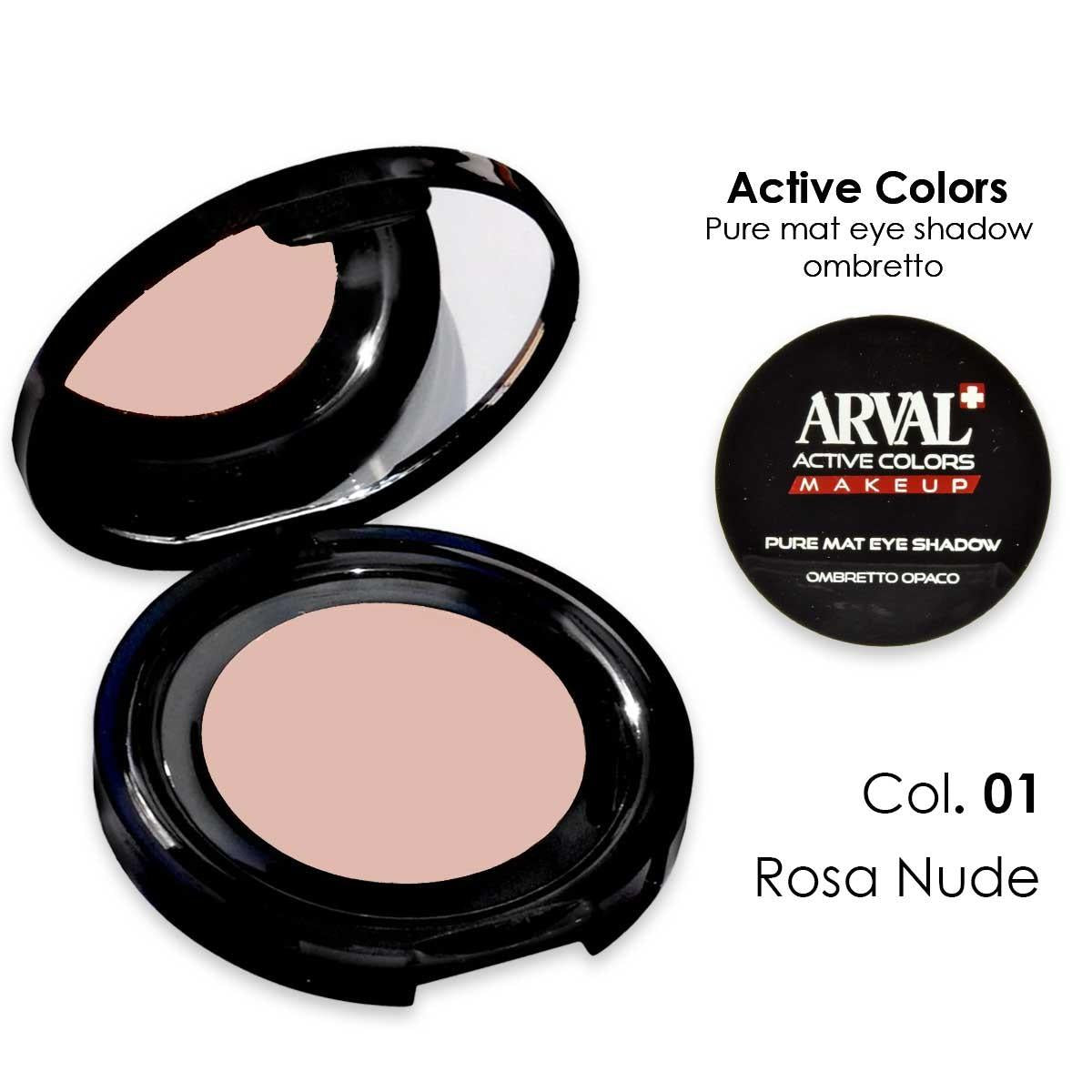 ARVAL Pure mat eyeshadow n. 01 - matowy cień do powiek w odcieniu nude pink
