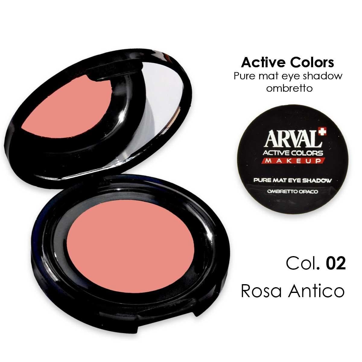 ARVAL Pure mat eyeshadow n. 02 - matowy cień do powiek w kolorze antycznego różu