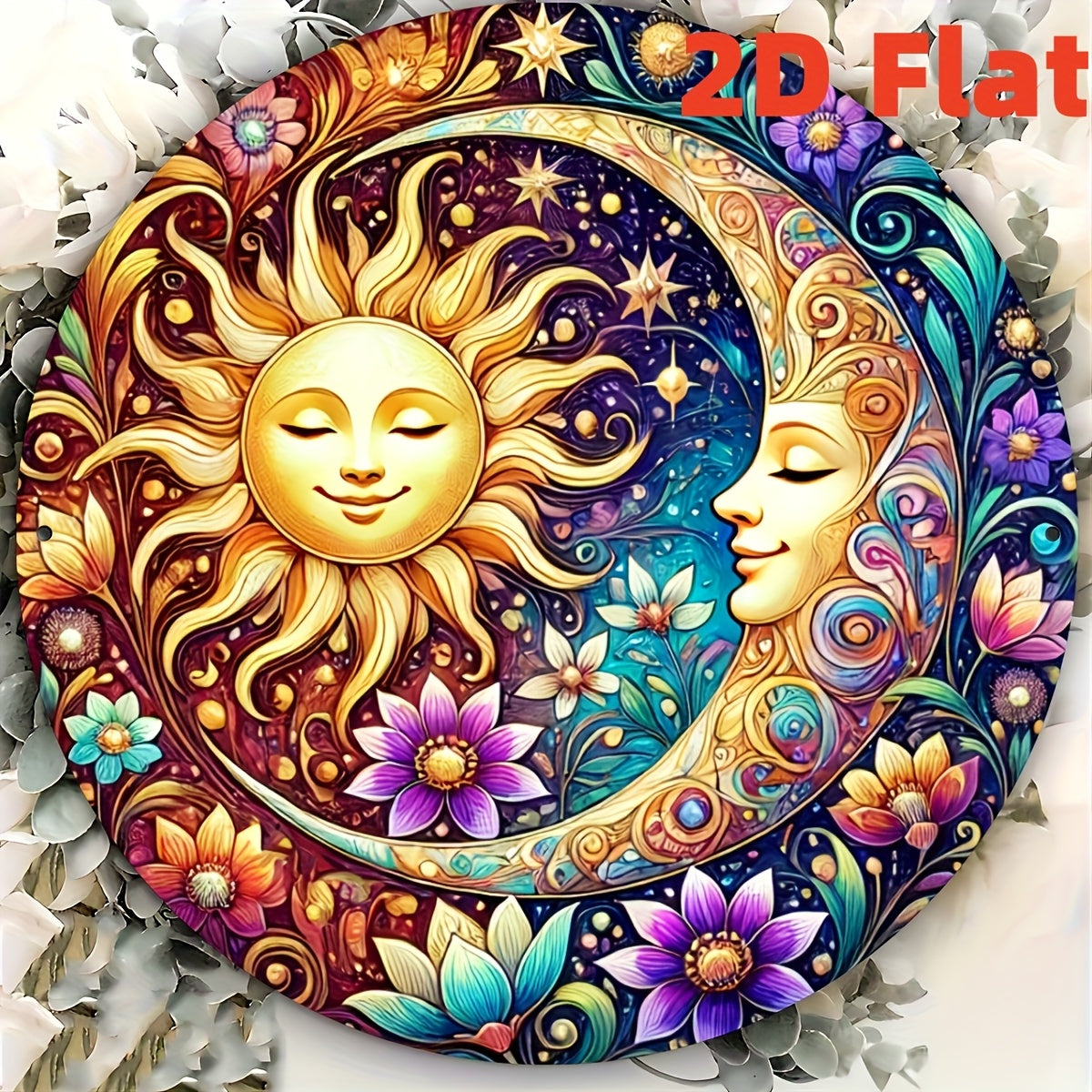 TEMU 2d Flat1pcs Vintage Round Metal Sign With And Design, Waterproof And Durable, Ideal For Home, Restaurant, Bar, Coffee Shop, Garage - 7.8 X 7.8