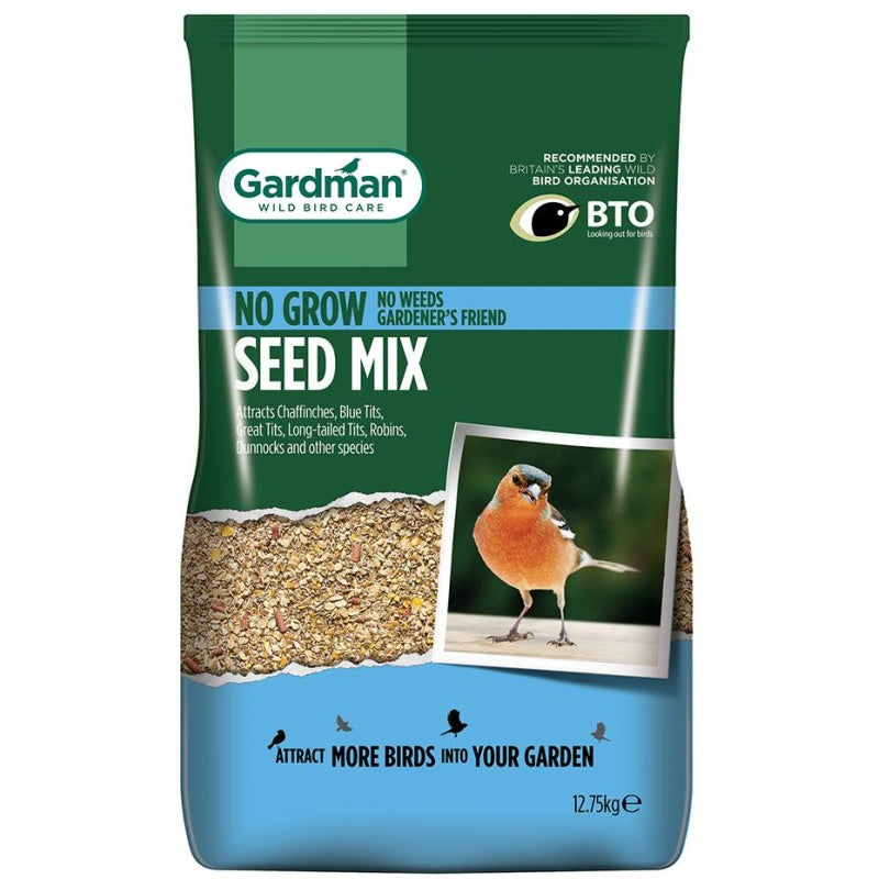 Gardman Wild Bird Food No Grow Seed Mix - 12.75kg