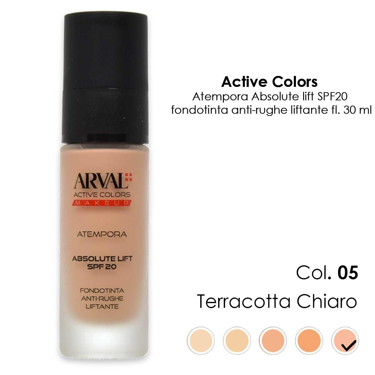 ARVAL ATEMPORA - Absolute Lift SPF20 n. 05 - light terracotta anti-wrinkle lifting foundation fl 30ml