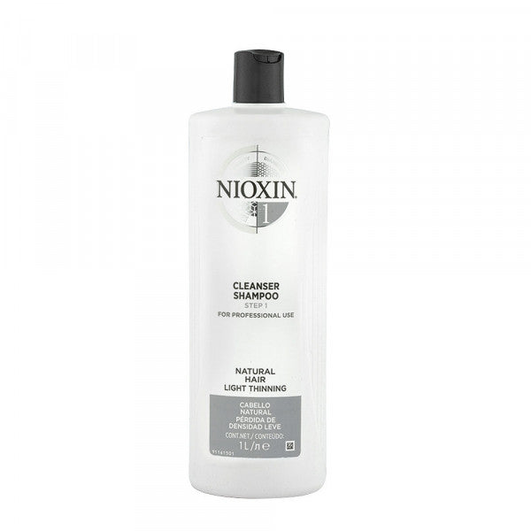 System 1 Cleanser Shampoing pour cheveux normaux à fins et naturels - Nioxin Shampoo 1000 ml