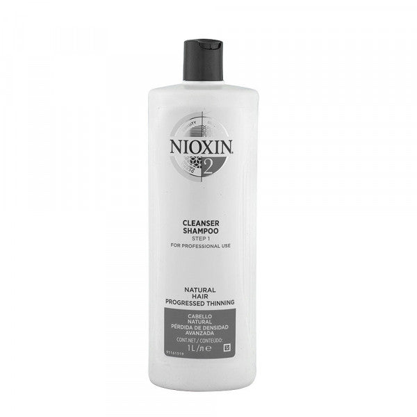 System 2 Cleanser Shampooing purifiant cheveux très fins - Nioxin Szampon 1000 ml