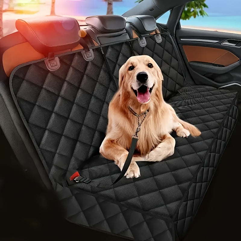 TEMU Dog Seat Cover, A Waterproof Vehicle Protection Pad, A Durable, Scratch-resistant And Anti Slip Product, Suitable For Armrests Of Most Cars,