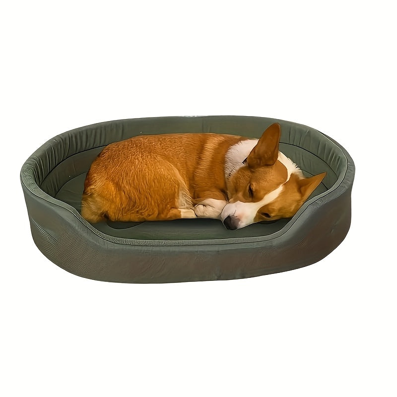 TEMU Extra Large Orthopedic Dog Bed - Plush Removable Washable Cover, 4 Cooling Support For Large Breed Dogs, Kennel Crate Pad Pet Sofa Mat