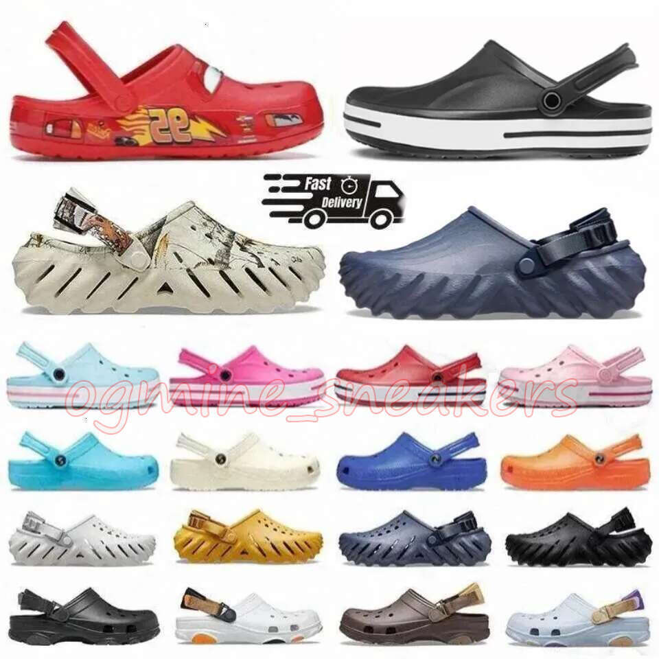 Free Shiping Classic Clog Sandals Lightning Kids Sandal Beach Clogs Red Black pink blue yellow brown outdoor waterproof Men Women Green Flat Shoes