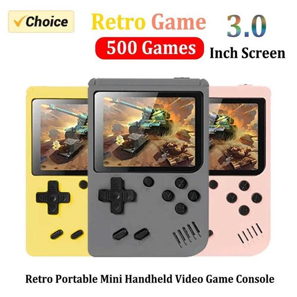 Game machine Retro Portable Mini Handheld Video Game Console 8 Bit 3.0 Inch Color LCD Kids Color Game Player Built in 500 Games Z241027